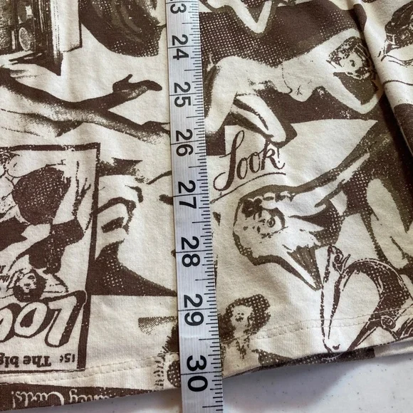 Urban Outfitters Brown & Cream Pinup Girl Graphic Dress - Picture 10 of 10